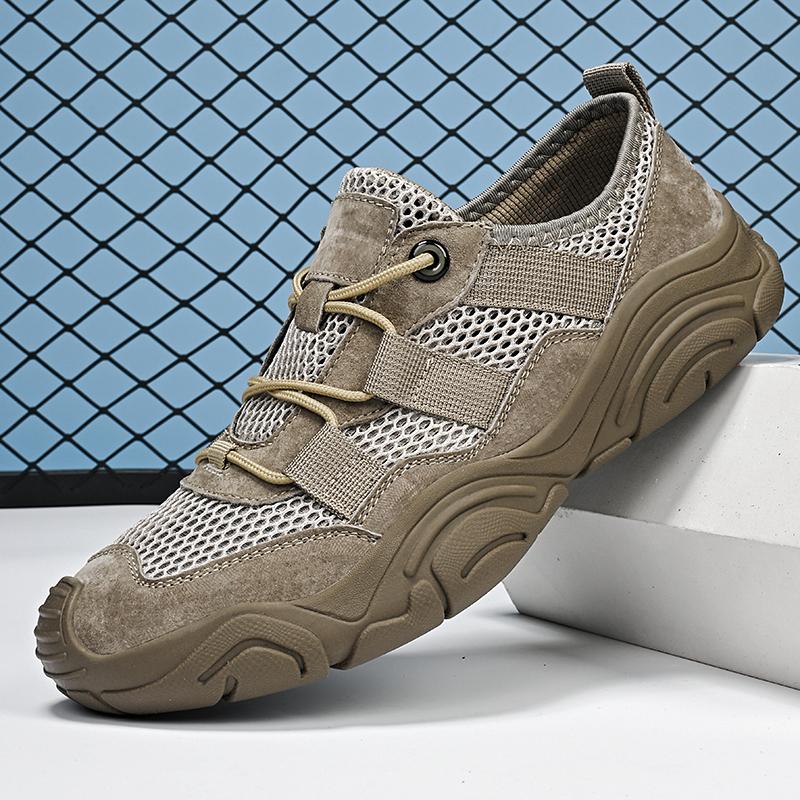 

Men s Breathable Mesh Casual Sports Shoes Sneakers 45 сірий колір