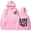 Love Never Fails Print Letter Hoodies Men/Women Sweatshirt Black Autumn Vintage Oversized Harajuku Loose Tops Casual Pullovers