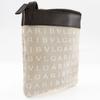 Bvlgari Logo Mania Shoulder Bag Pochette beige/Brown Canvas/leather Unisex Used