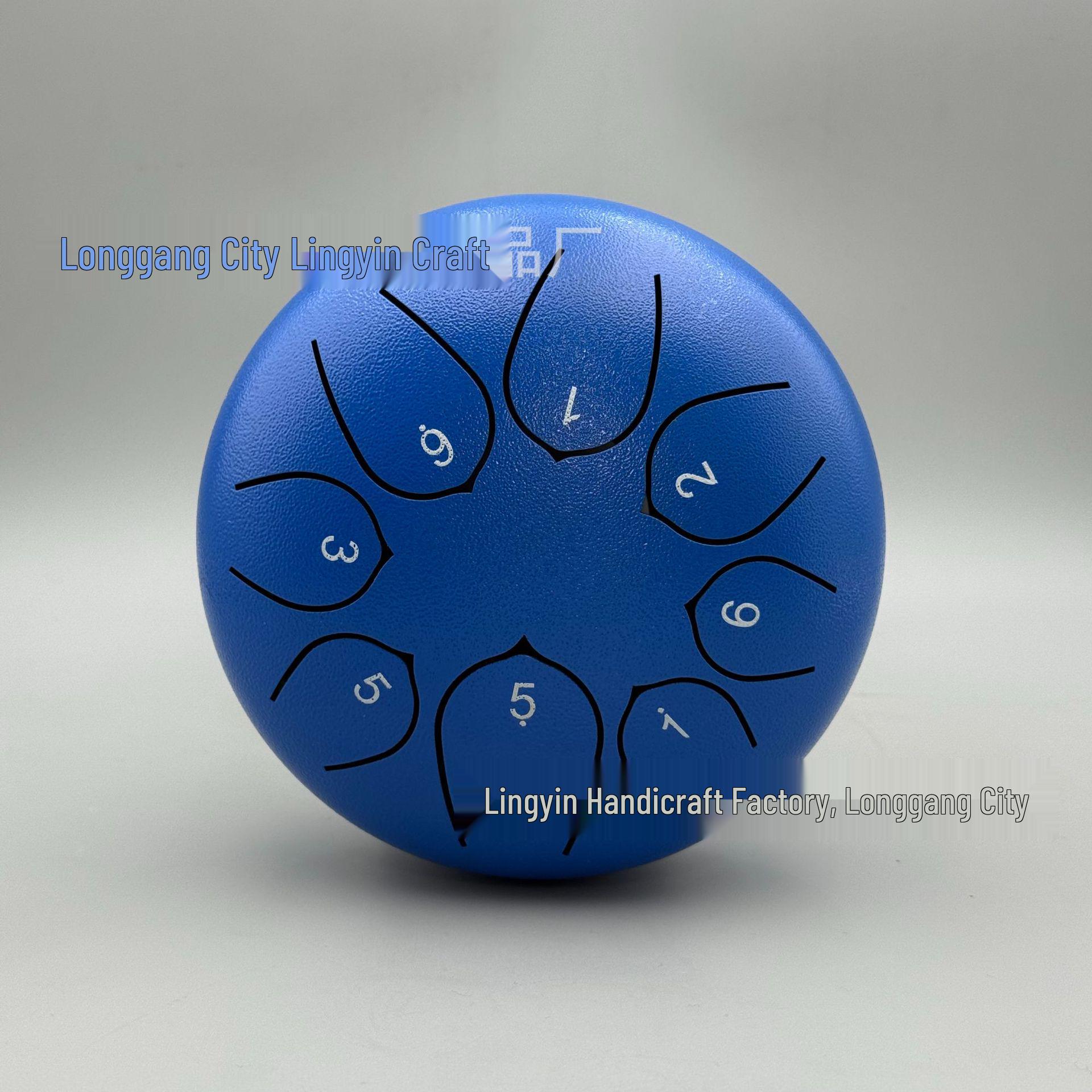 6-Inch 8-Tone Ethereal Steel Tongue Drum - Adult Handpan Percussion Instrument