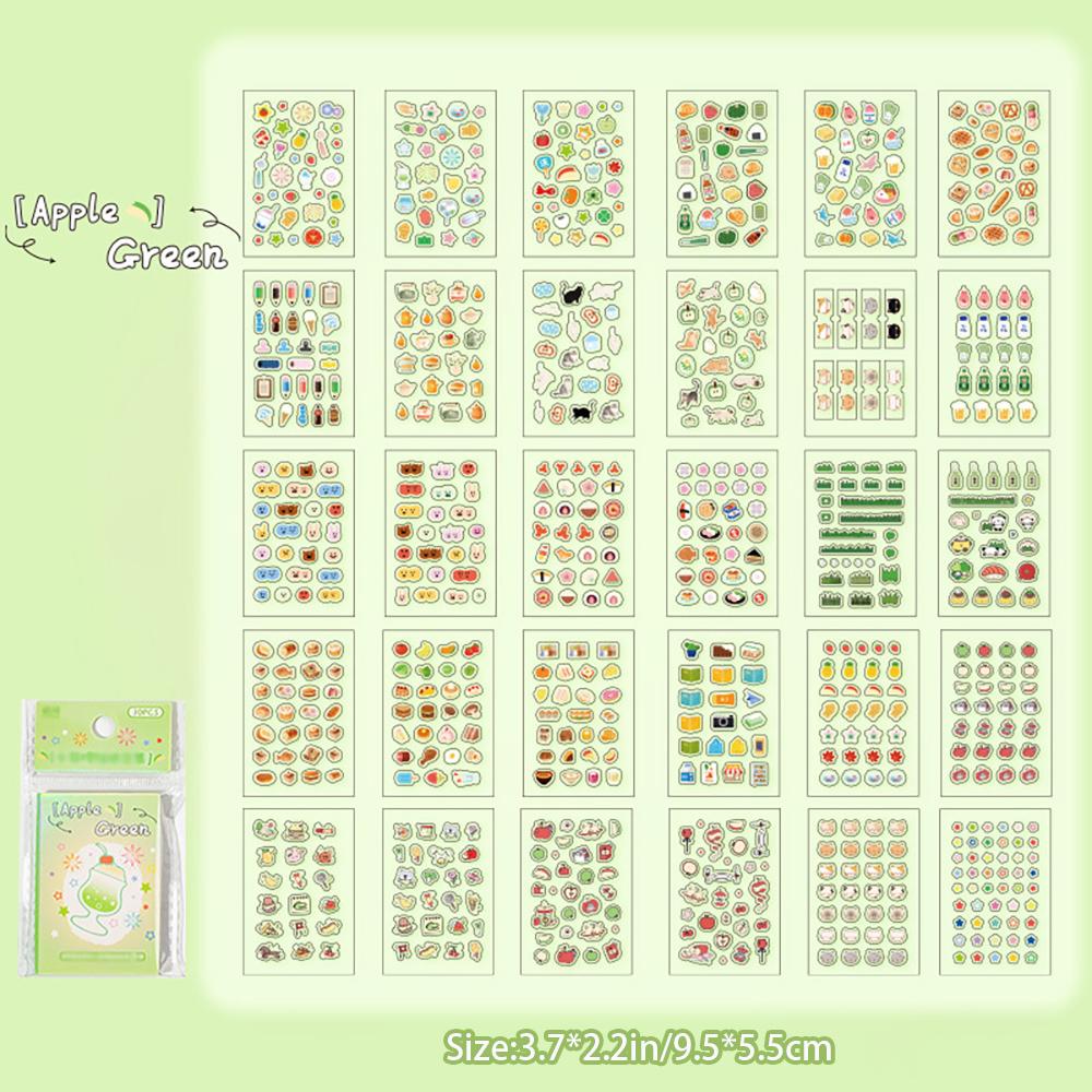 30 sheets Starlight Mini Sticker Book, Cute Doudouben Student Handbag Stickers, Nail DIY Decorative Stickers