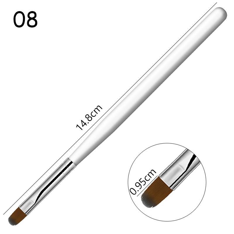 1 STÜCKE Nail art Pinsel Stift 3D Tipps Muster Phototherapie Acryl UV Gel Verlängerung Builder Beschichtung Malerei Stift DIY Maniküre Werkzeuge