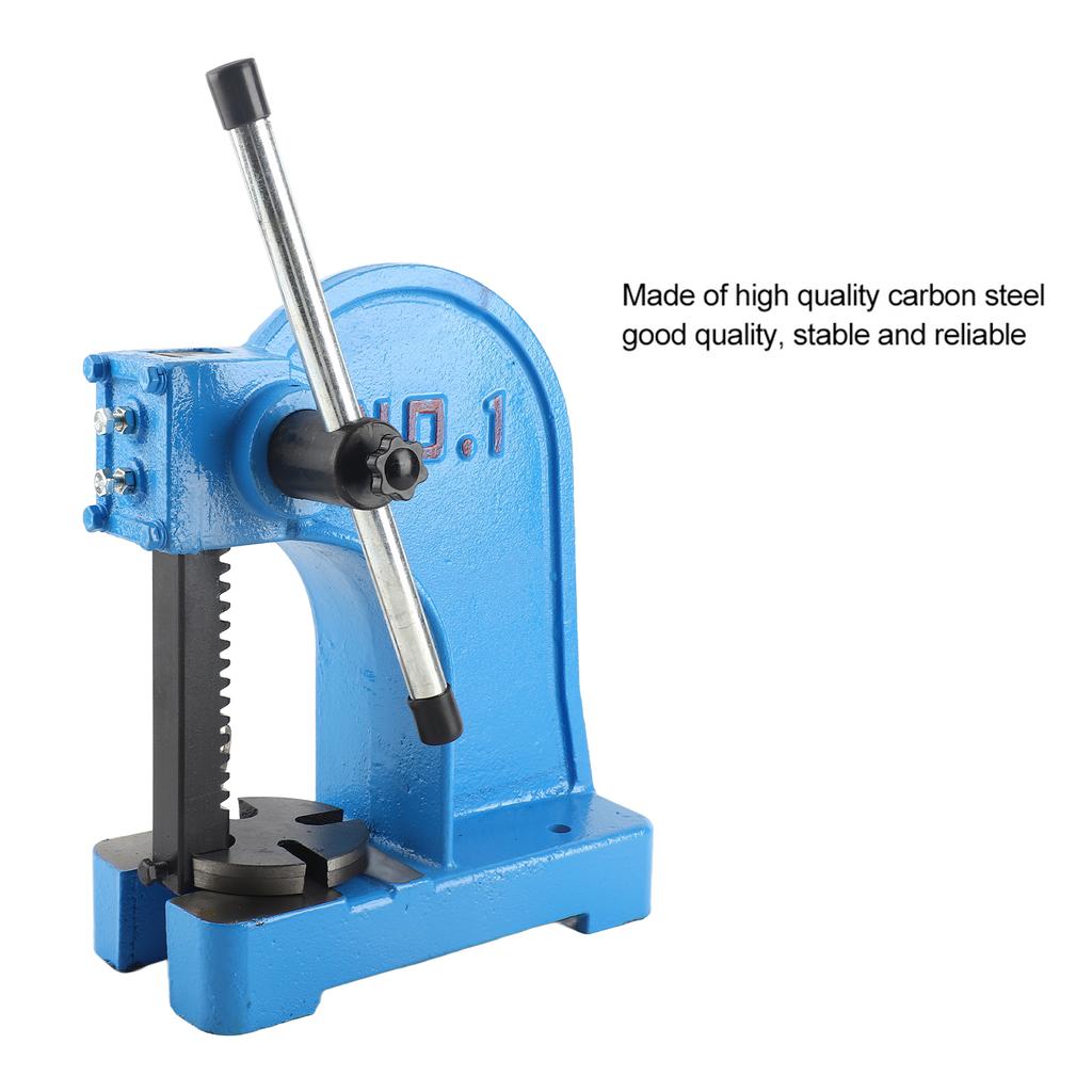 1T Manual Desktop Hand Punch Press Machine Metal Arbor Press Tool
