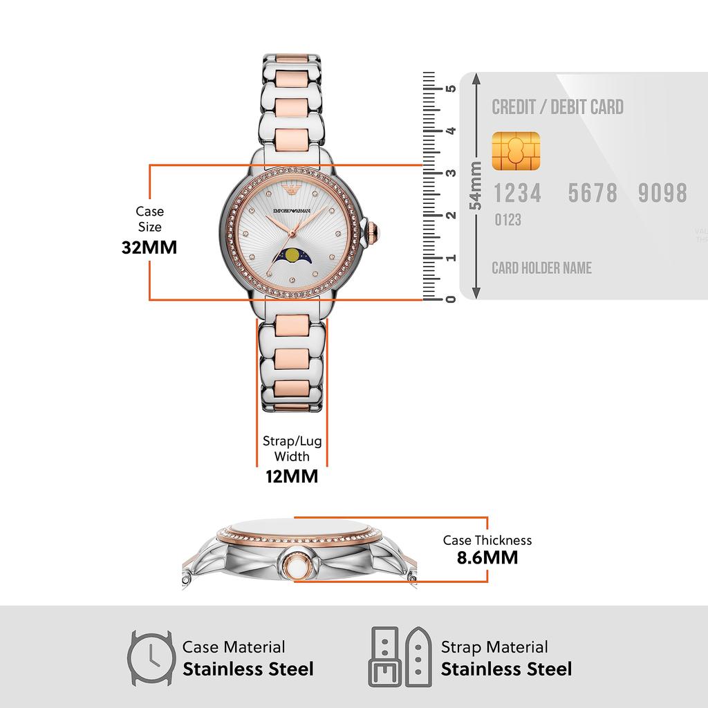 Uhr AR11567 Silber Roségold [Emporio Armani] Damen &