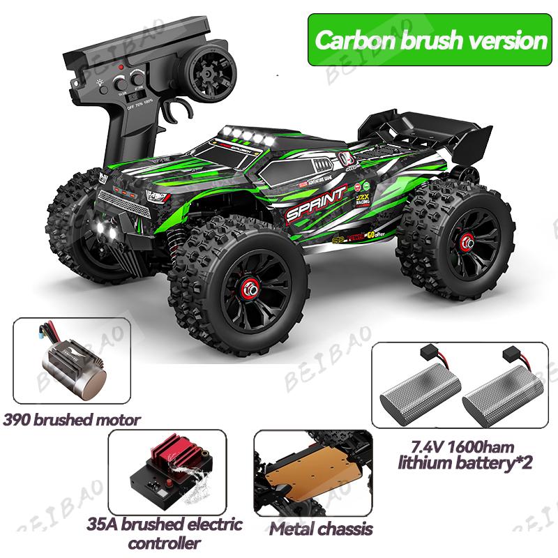 1:16 85KM/H Or 50KM/H 4WD RC Car With LED Remote Control Cars High Speed Drift Monster 4x4 Truck for Kids vs Wltoys 124017 Toys