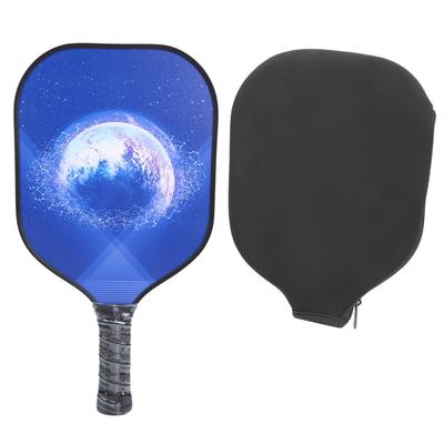 Lightweight Pickleball Paddle Racket Textured Fiberglass Surface PP Core Comfortable Grip
