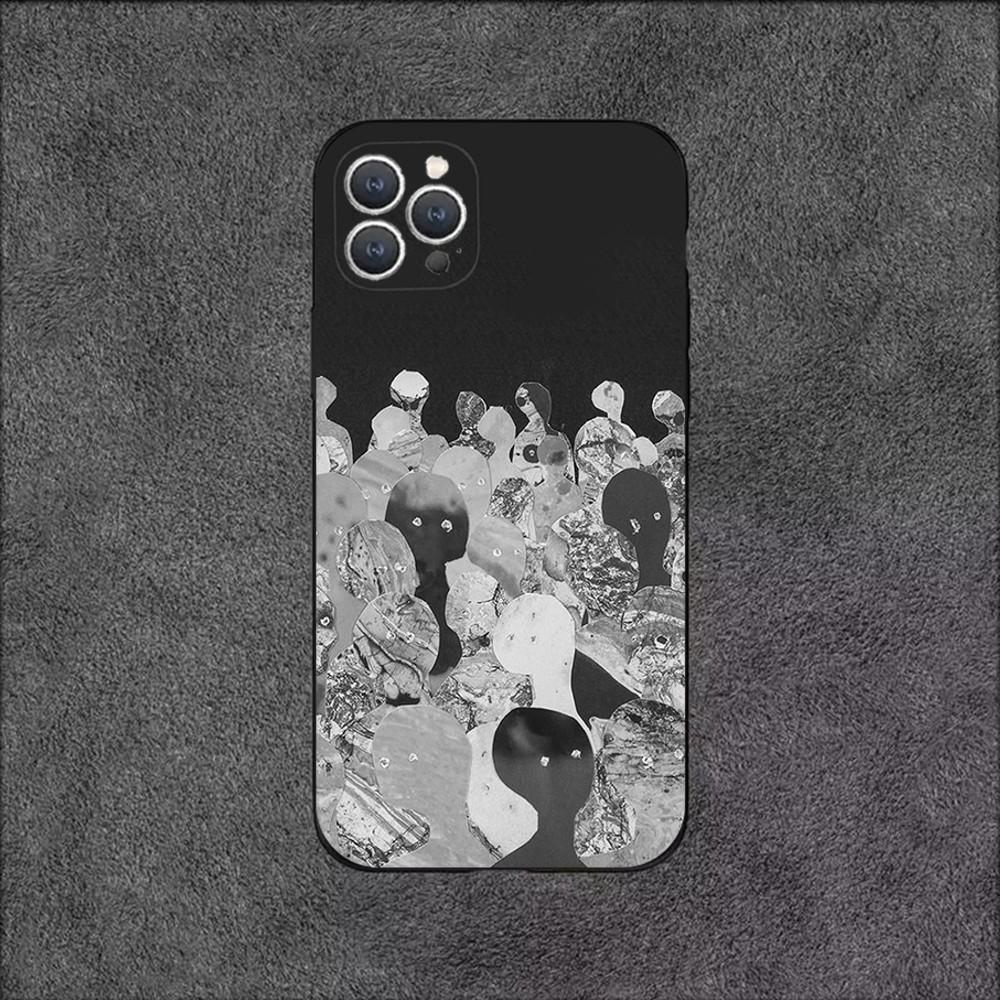 R-Radiohead Rock Band Phone Case For iPhone 16,15,14,13,12,11,Plus,Pro Max,XS,X,XR,SE,Mini,8,7 Soft Silicone Black Cover