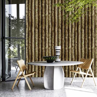 Retro Nostalgic Artificial Tree Peel and Stick Wallpaper Self Adhesive Contact Paper Removable Waterproof Wallpaper For Furniture Renovation