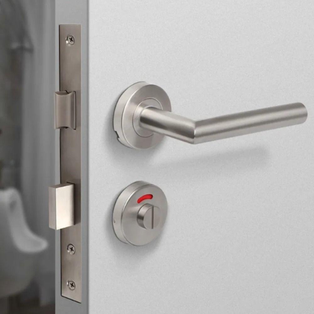 Stainless Steel Indicator Door Lock Nylon Plastic Stainless Steel Deadbolt  Dressing Room