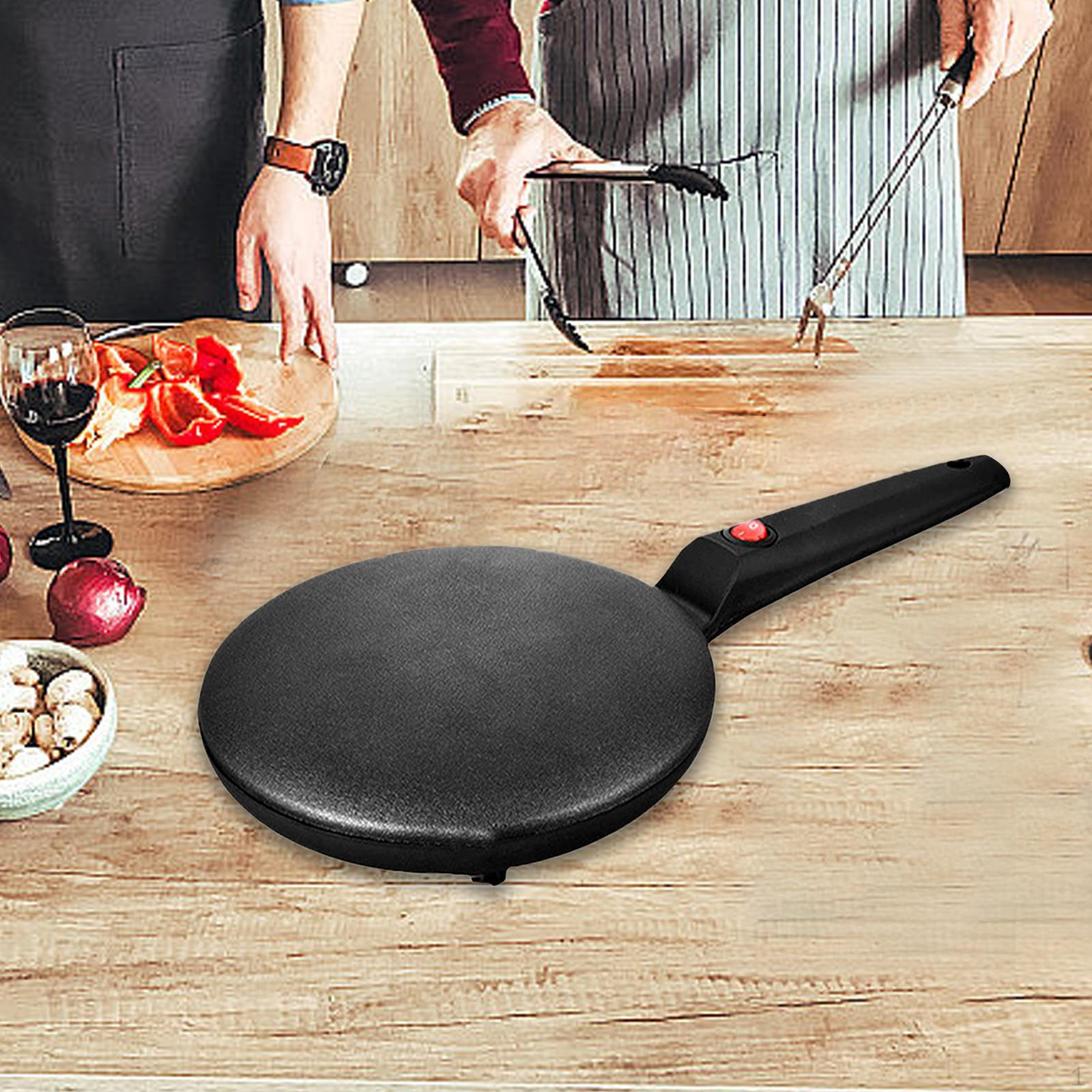 

Электрическая блинница сковорода бытовая многоцелевая блинница ручная длинная ручка для яиц чёрный