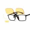 1pc Clip On Unisex Polarized Sunglasses Near-Sighted Driving Night Lens Anti-UVA UVB Cycling Riding Sunglasses Anti Blue Light