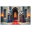 Royal Gathering Backdrop Castle Archway Medieval Event Banner Medieval Celebration Display Stone Castle Wall Royal Knight Banner