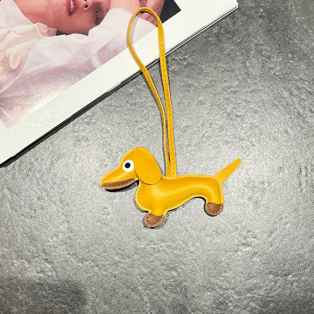 Llavero Creativo Lindo Perro Salchicha Europeo Colgante de Bolso Joyería para Llaves de Coche
