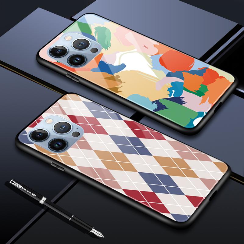 Karastatud klaasist telefoniümbris OPPO Reno13 Reno14 Realme 11 12Pro 14 GTNeo6 C21Y C53 C75 jaoks OnePlus Nord2 NordCE3Lite jaoks Pehmete servadega põrutuskindel sile kest