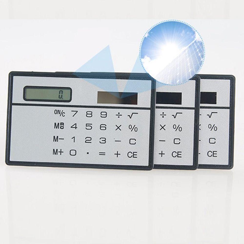 Stationery Solar Powered Calculator Credit Card Calculator Mini Calculator Pocket Calculator
