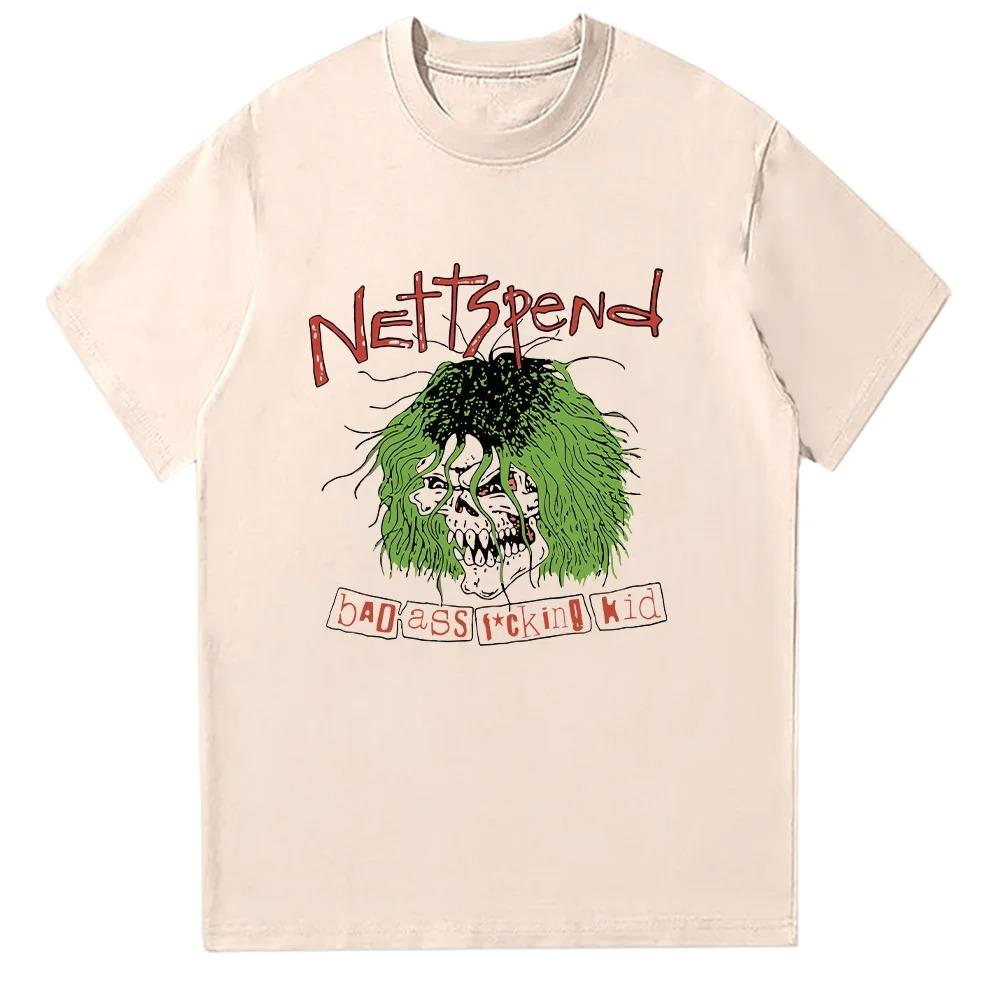 Nettspend BAFK T Shirts Summer Cotton Crewneck Short Sleeve Unisex Fashion New Aesthetic Oversized High Quality Soft Cotton Tee