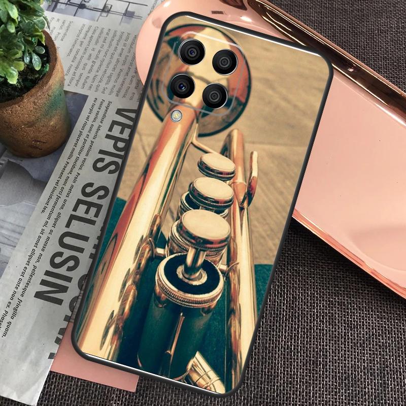 Piccolo Trumpet Brass Instruments For Samsung Galaxy M34 M54 M14 M53 M33 M13 M12 M32 M52 M20 M15 M55 M21 M51 M30s M31s Case