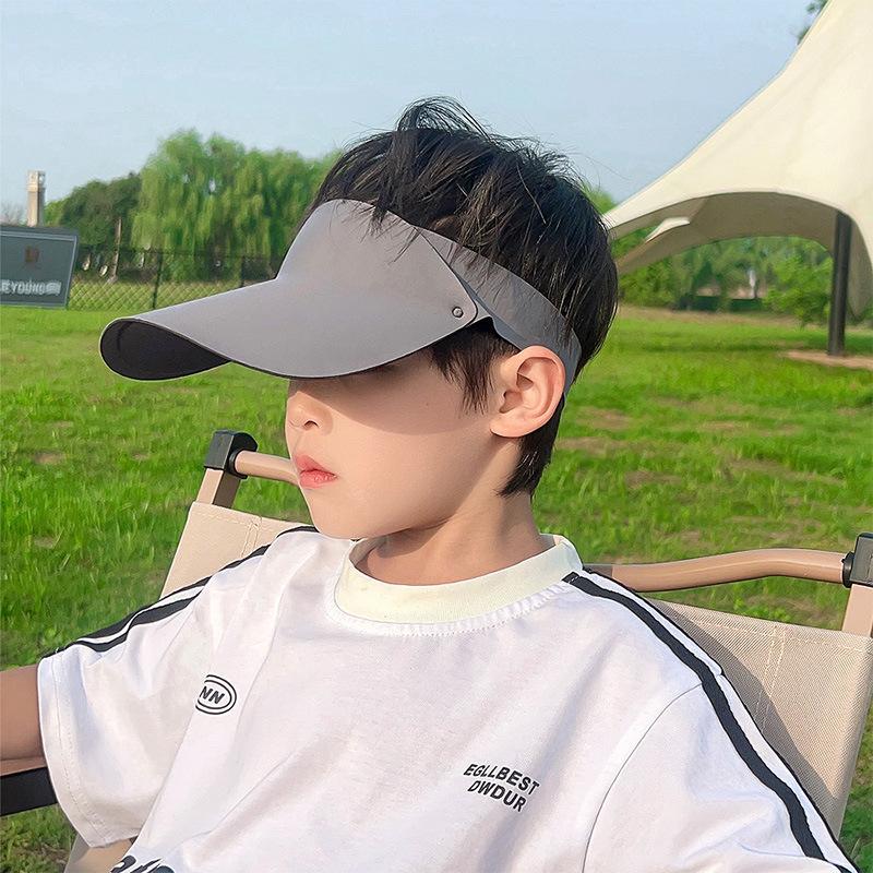 Kids' Sun Protection Hat - Seamless One-Piece, Empty Top Design, UPF50+ UV Blocking, Perfect for Summer Outdoor & Beach, Safe