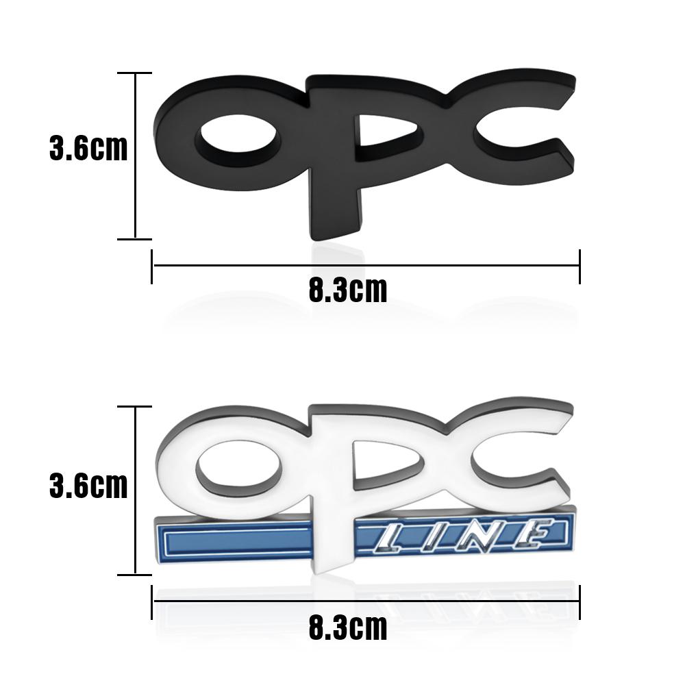 1pcs Car Accessories 3D Chrome Metal Emblem Car Body Fender Logo Stickers for OPC Opel Astra H G Insignia Zafira Corsa Vauxhall