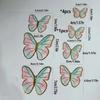 1Sheet Happy Birthday Sequins Butterfly Cake Topper Cake Decoration Simulation Butterflies Wedding Cake Decorating Supplies
