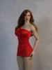 HAMRETHYPPZ 1/6 Scale Costume, 1/6 Scale Figure Clothes, Female Sexy Dress, Dress, Banquet Dress (Body, Head, Shoes, Etc. Not Included) (Red)