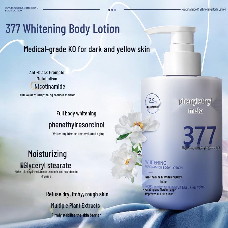 Water Rhyme Dream Whitening Body Lotion: Autumn & Winter Hydration with Niacinamide for Soft, Fragrant Skin