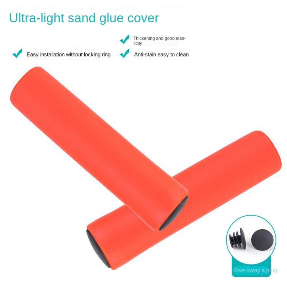 2Pcs Anti-slip Bicycle Handlebar Grips Strong Support Grips Bicycle Grips