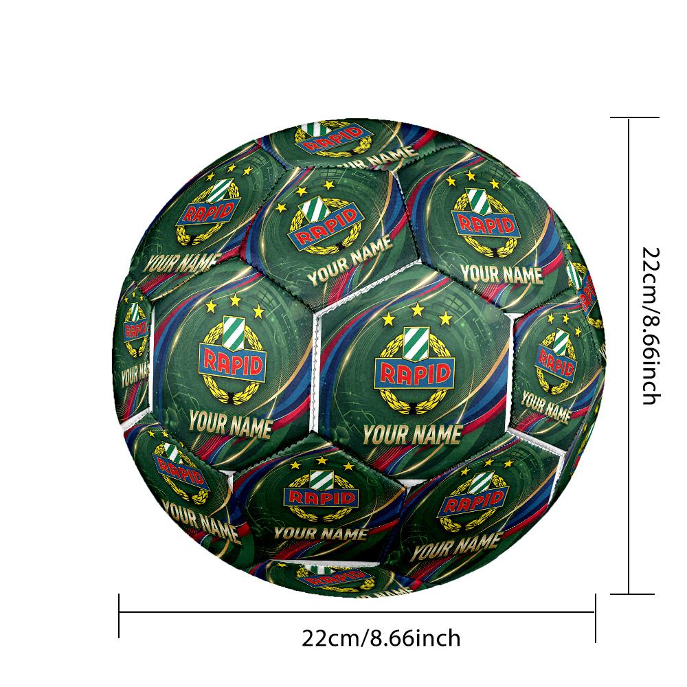 Personalized Size 5 Football Rapid Wien FC Pattern Outdoor Game Sports Ball Gift