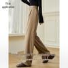 Women's High-Waist Pocket Wide-Leg Casual Pants
