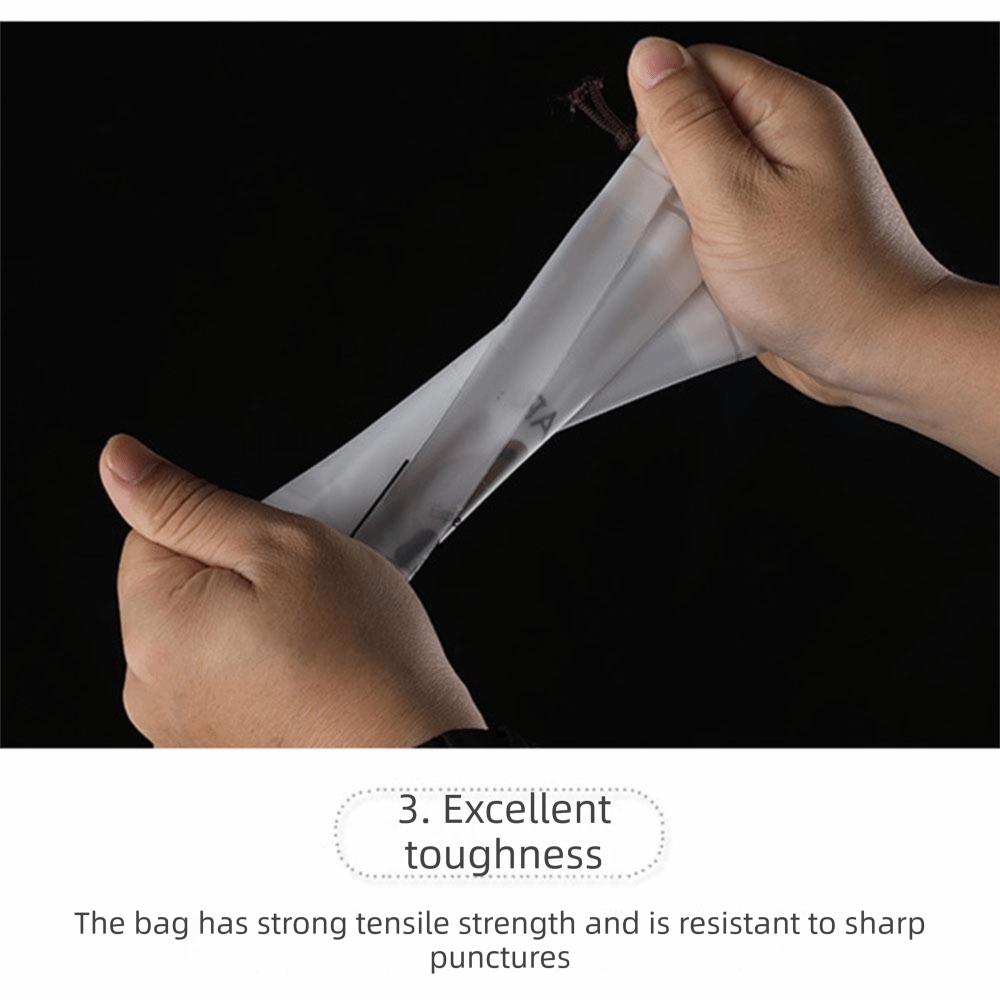 10Pcs Transparent Dustproof Storage Bag EVA Waterproof Organizer Pouch  Underwear Storage