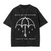 BMTH Bring Me The Horizon Album Plakát Grafický Potisk Vybledlé Tričko Muž Ženy Vintage YK Móda Bavlněné Tričko Top