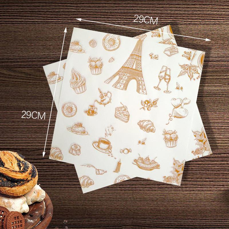 

50/100Pcs Thickened And Greaseproof Burger Packaging Box Disposable Burger Box Food Grade Fast Food Take Out Boxes D 50PCS paper