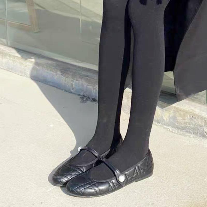 Flat Mary Jane single shoes women's shoes summer black commuter shoes ballet evening shoes