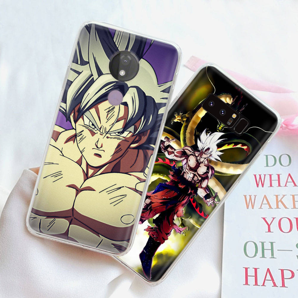 JW55 Dragon Ball Z Transparent Case for Samsung A04 A14 A23 M33 M53 Realme 10 9 C35 C55 VIVO Y02 X80 Infinix Hot 30 Note 11 Tecno Spark 8P Pro