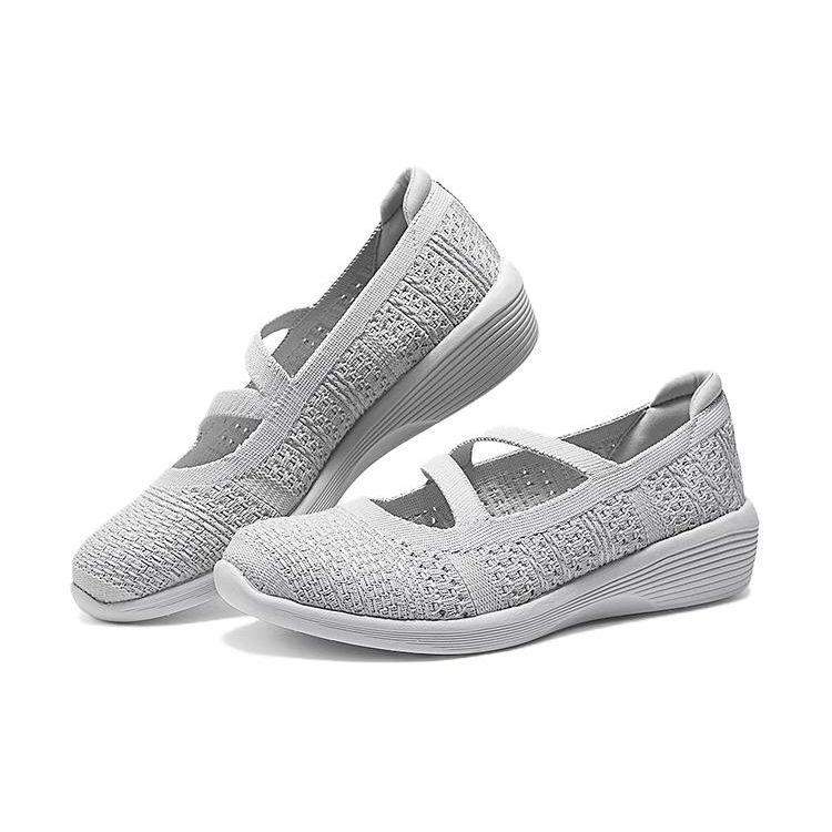 Skechers Versatile Comfortable Low-Top Casual Shoes Women Sneaker Light-Gray 158871-LTGY