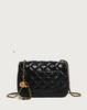 Women's Quilted Chain Crossbody Bag with Golden Ball - Trendy Small Square Design for Summer