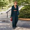 Elegant Silk Shirt Bra Pants Sets 3 Pieces Women Casual Single Breasted Lapel Loose Shirts Corset Straight Trousers Suits Female