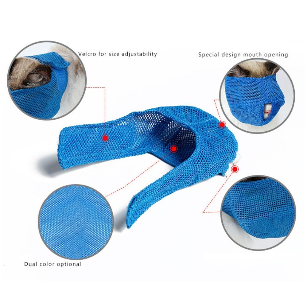 Adjustable Cat Muzzle Breathable Cat Muzzle Mask Practical Bite Resistance Muzzle Grooming