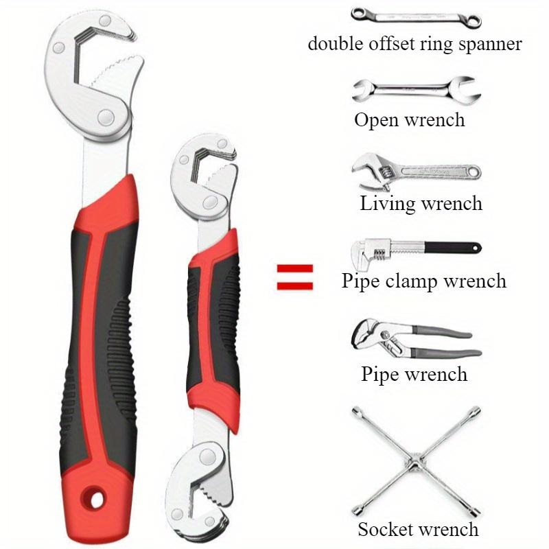 Universal Wrench Set, High Carbon Steel, Non-Slip Grip, Multifunctional Adjustable Pipe Wrench, Wrench, Open Wrench for Domestic and Industrial Use