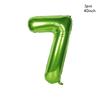 32/40inch Dark Green number balloons Foil Balloon Jungle Safari Birthday Balloon Party Baloon 0 1 2 3 4 5 6 7 8 9 globos Balls