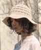 THE GREEN LAB String Knit Beach Bucket Hat [Beige]