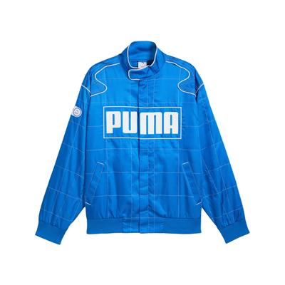 Puma Archive Relaxed FW24 Sezonowy Racer Moda Wszechstronna Wygodna Kurtka z Długim Rękawem Kurtki Unisex Niebieski 629914-58