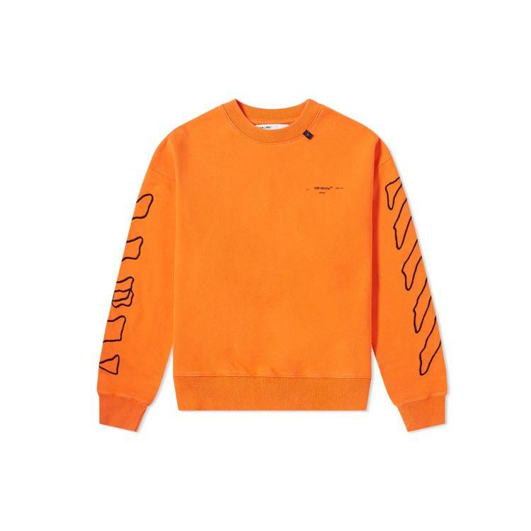 

Off-White Abstract Arrows Sweatshirt Men Tops Orange OMBA035F19E300111910