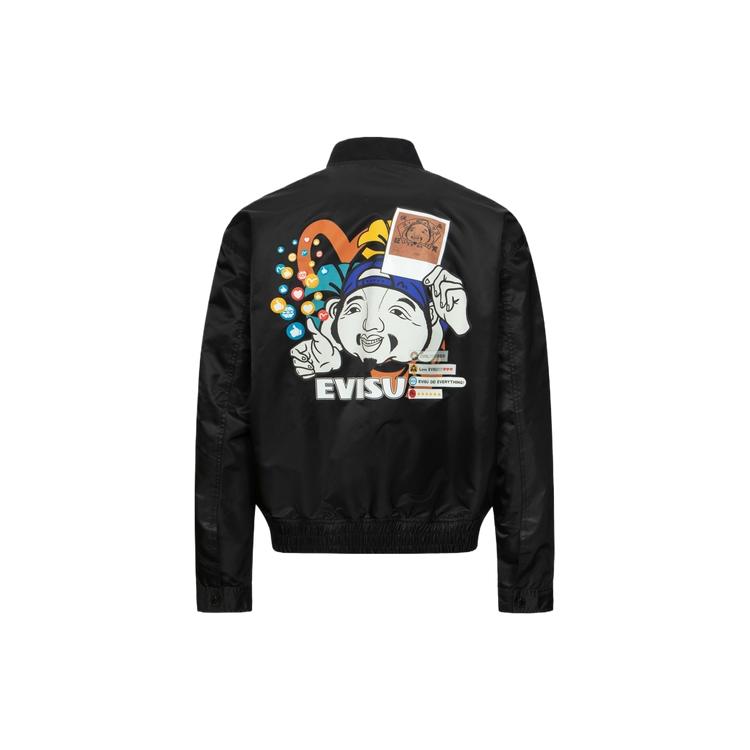 EVISU Jackets Men's Black Baseball Collar Moderate Other 2ESHTM4JK8081RXSN