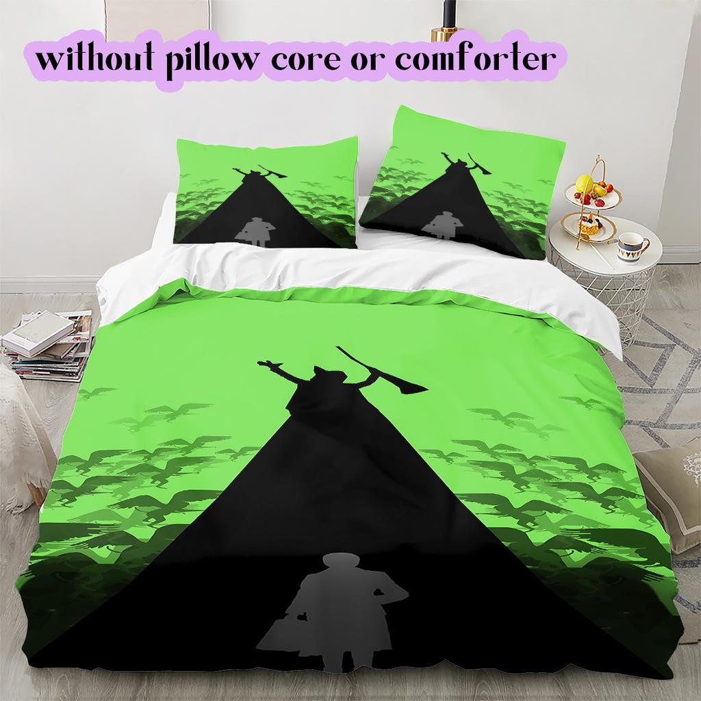 The Wicked Witch  Alice Pattern Bedding Quilt Set Quilt Cover Pillowcase Home Decoration Birthday Gift (1 * duvet cover + 2 * pillowcase, without core