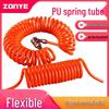 PU Pneumatischer Teleskop-Federschlauch mit Anschlüssen, Erhältlich in 6/9/12/15 Metern für Kompressoren