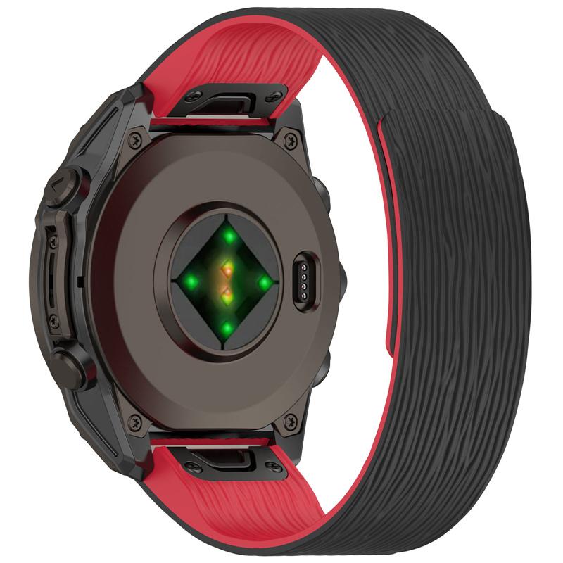 20mm 22mm 26mm Silicone Magnetic Band for Garmin Fenix 8 43 47 51mm 7X 7 7S 5X 5S 6 6X 6S Plus 3HR Quick Fit Bracelet WristStrap