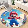 M-Mario Office Round Area Rug, Under Office Chairs Bedroom Living Room Home Decor  a1016252