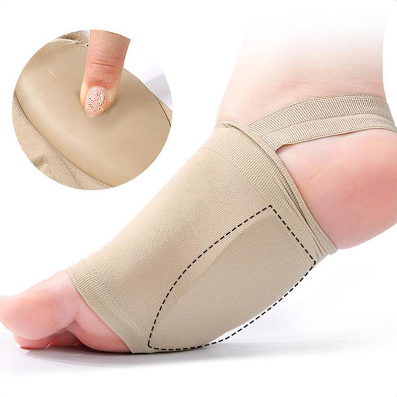 1 Paio Solette Supporto Arco Plantare in Silicone, Solette Correzione Piede Piatto, Design con Cinturino Anticollasso, Massaggio Plantare
