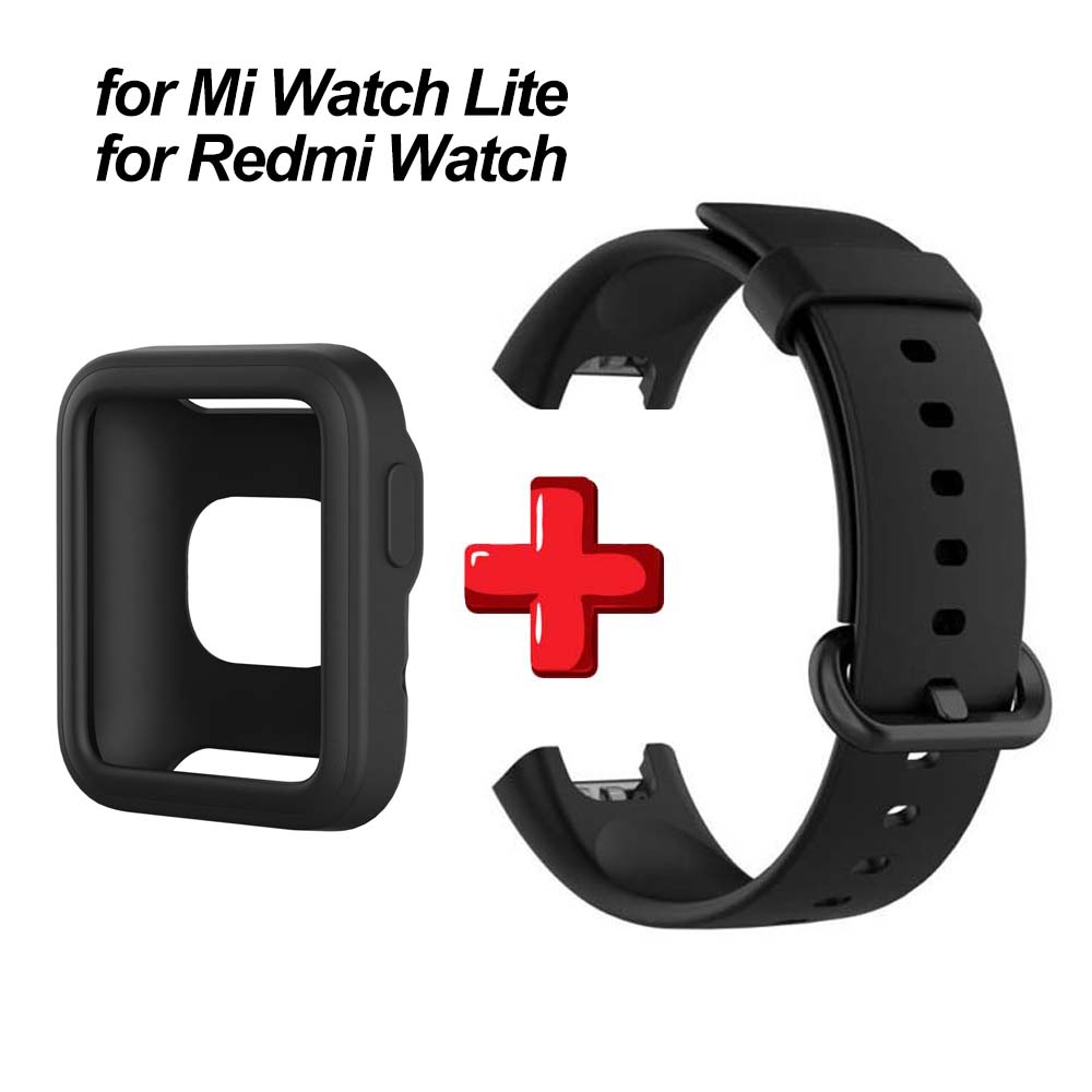 Soft Silicone Band For Xiaomi Mi Watch Lite Strap Smart Watch Protective Case Wristband Bracelet Replacement Accessories